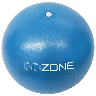 GoZone Ballon d'Exercice pour Pilates, Ballon d'Equilibre pour Tonification, Yoga et Barre, Anti-éclatement, avec Pompe àMmain, Bleu, 22.9 cm