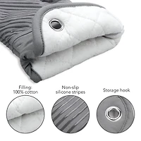 Fabstyles Lot de 2 gants de cuisine en silicone imprimé