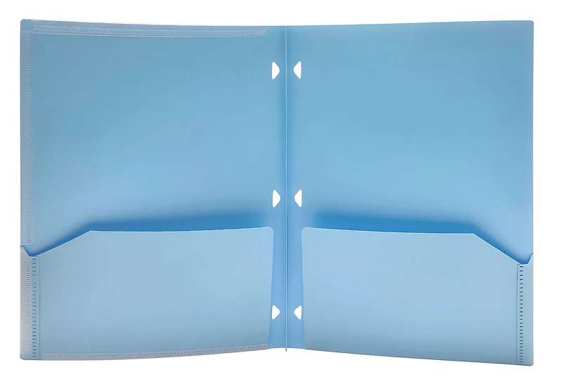 Classeur à deux pochettes Five Star Clearview bleu