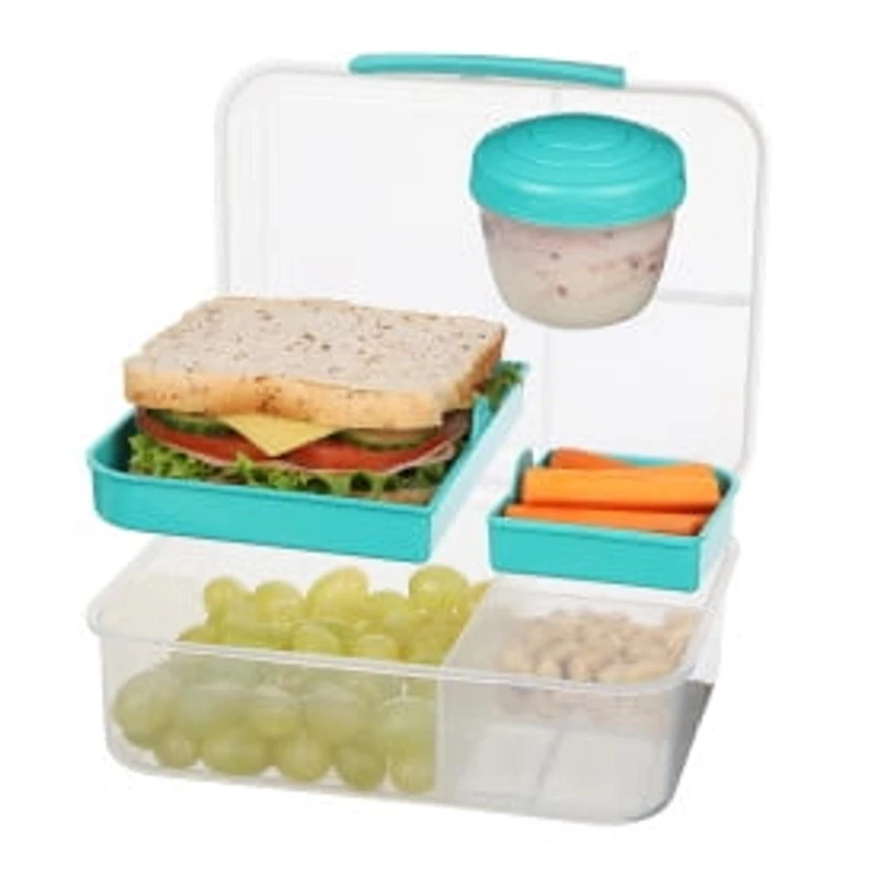 Bento et contenant pour aliments de la collection Sistema To Go, 6,9 tasses, clair, couleurs assorties 1,65 l, Les couleurs varier.