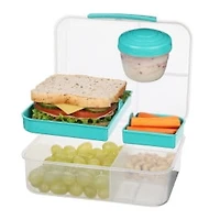 Bento et contenant pour aliments de la collection Sistema To Go, 6,9 tasses, clair, couleurs assorties 1,65 l, Les couleurs varier.