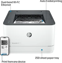 Imprimante monochrome sans fil HP LaserJet Pro 3001dw