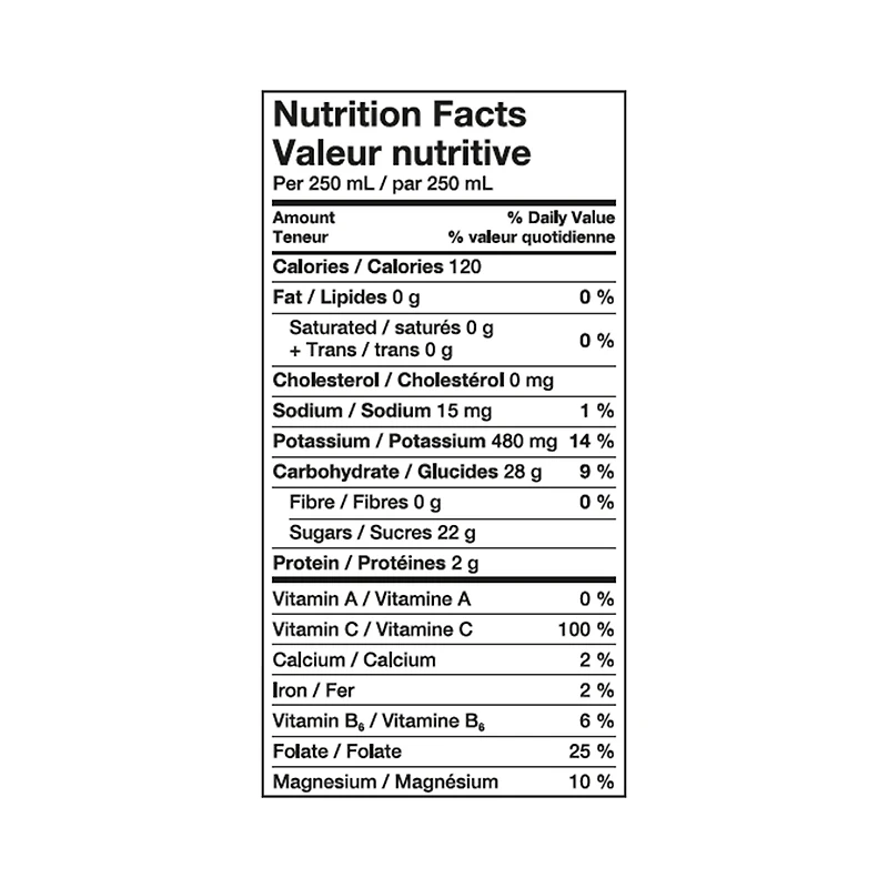 Jus d’orange avec pulpe non fait de concentré 1,5 L