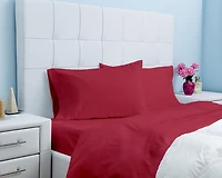 Gouchee Home Microfiber Sheet Set – Twin 3-Piece Bedding Set, Ultra-Soft Microfiber, Wrinkle-Resistant & Breathable Red Bed Sheets