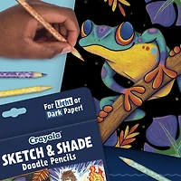 Sketch & Shade Doodle Pencils Crayola, boîte de 14 Hautement pigmentees crayons de couleur