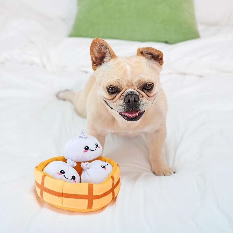 Hugsmart Soup Dumplings Dog Interactive Toy