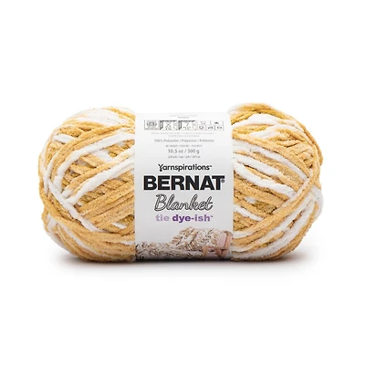 Bernat® Fil Couverture Tie Dye-ish™, Polyester #6 Super Volumineux, 10,5 Oz/300 G, 220 Yards Tissu pelucheux et calin