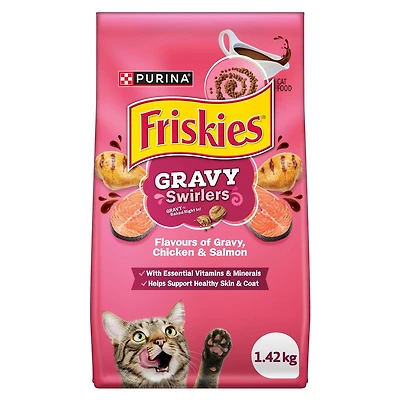Friskies Gravy Swirlers, Dry Cat Food, 1.42-7.26 kg