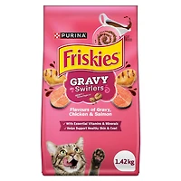 Friskies Gravy Swirlers, Dry Cat Food, 1.42-7.26 kg