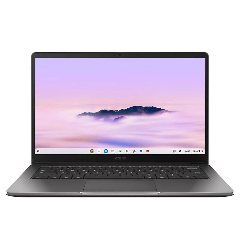 Ordinateur portable ASUS Chromebook Plus CX14, écran FHD (1920x1080) 16:9 antireflet de 14 po, pro Intel® Celeron® 3-N355, stockage de 128 Go, mémoire de 8 Go, ChromeOS, Rock Grey, CX1405CTA-DS31-CB
