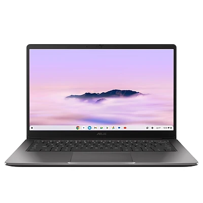 Ordinateur portable ASUS Chromebook Plus CX14, écran FHD (1920x1080) 16:9 antireflet de 14 po, pro Intel® Celeron® 3-N355, stockage de 128 Go, mémoire de 8 Go, ChromeOS, Rock Grey, CX1405CTA-DS31-CB
