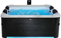 MSPA, SÉRIE FRAME, OSLO, Spa et spa carrés, UVC, Ozone, 8 Jets d'hydromassage, Système à bulles d'air 140, WI-FI et application activée, Éclairage LED - 6 personnes.
