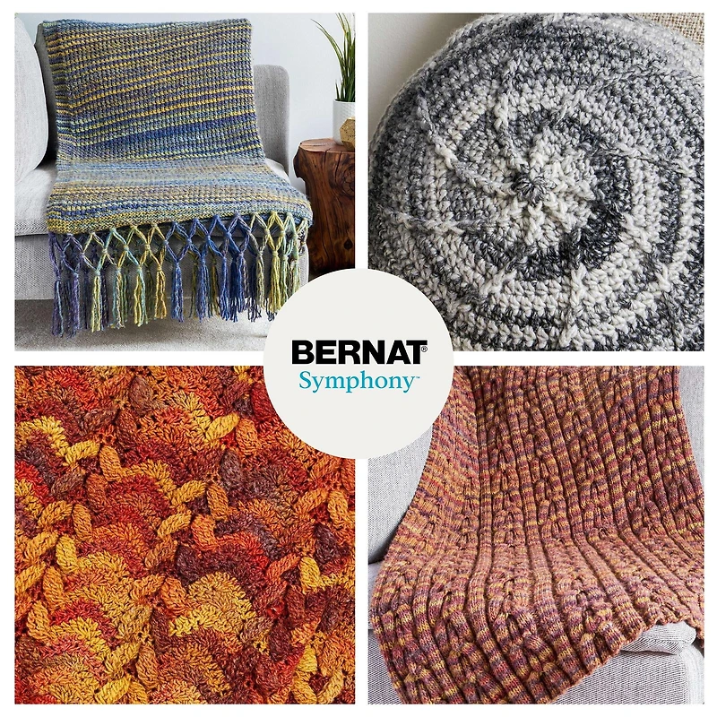 Bernat® Symphony™ #5 Bulky Blend Fil, 7.9oz/225g 309 Yards Bernat Symphony Fil