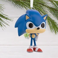 Décoration Hallmark de Noël, Sonic, le hérisson avec une émeraude, Funko POP!, articles-cadeaux de culture populaire