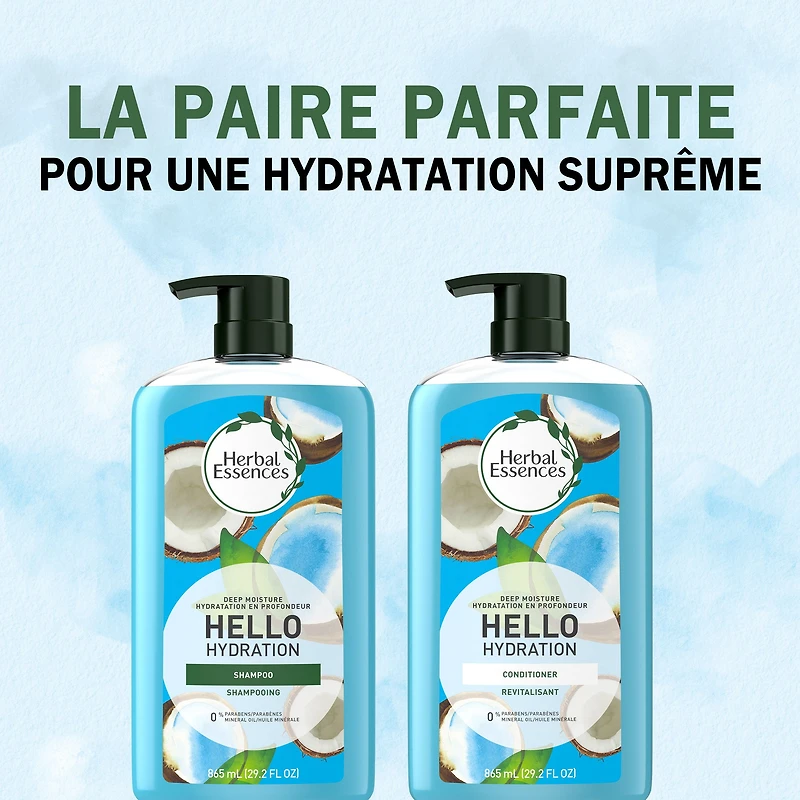 Revitalisant hydratation en profondeur Herbal Essences Hello Hydration 865 mL