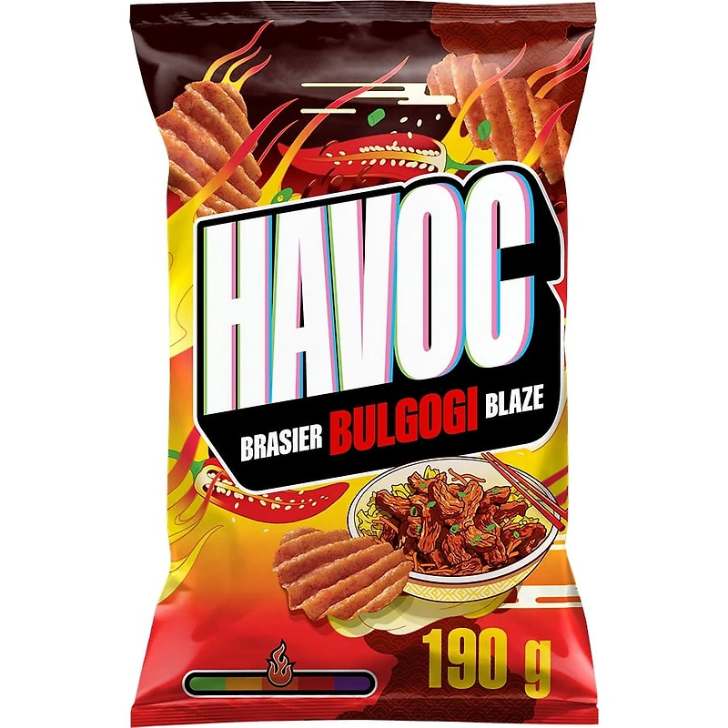 Havoc saveur Brasier bulgogi Croustilles 190 g