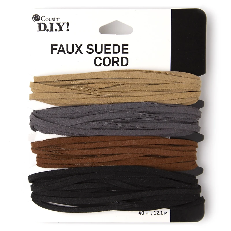 Lacet en faux suède neutre Cousin