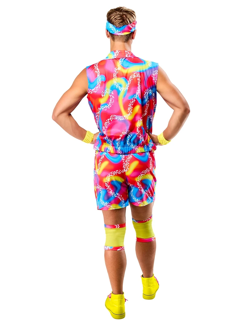 Costume Ken en Patins à Roulettes Néon du Film Barbie pour Adultes par Rubies, pour Hommes