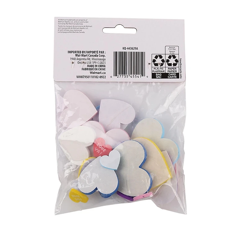 20 CONVERSAONAL HEART STICKER