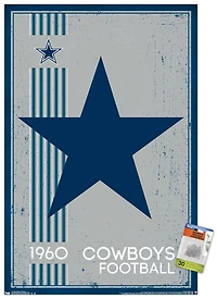 NFL Dallas Cowboys - Retro Logo 14 Wall Poster