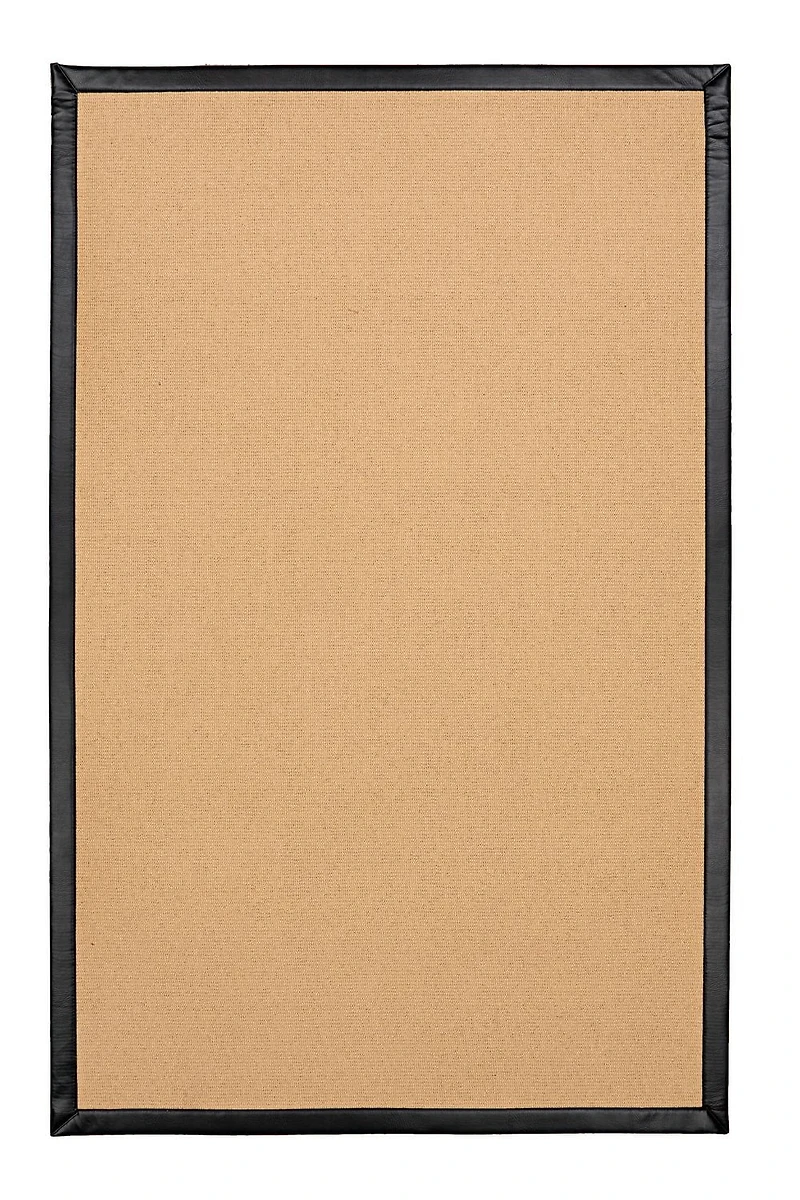 Athena Sisal & Black PU 9'10" x 13' Area Rug