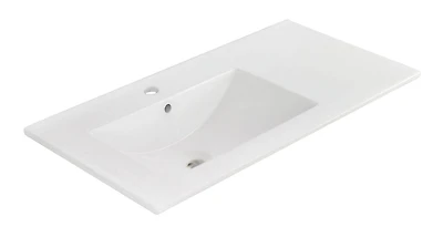 American Imaginations 35.5-in. W Ceramic Top White AI-1316