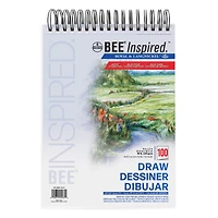 Bee Paper - Bee Inspired 9"x12" Studio Drawing Paper Pad, 100 Sheets, 98lb. 160GSM | BEE-90086T-100 |, BEE PAPER 9X12 TW DRW PAD STDO