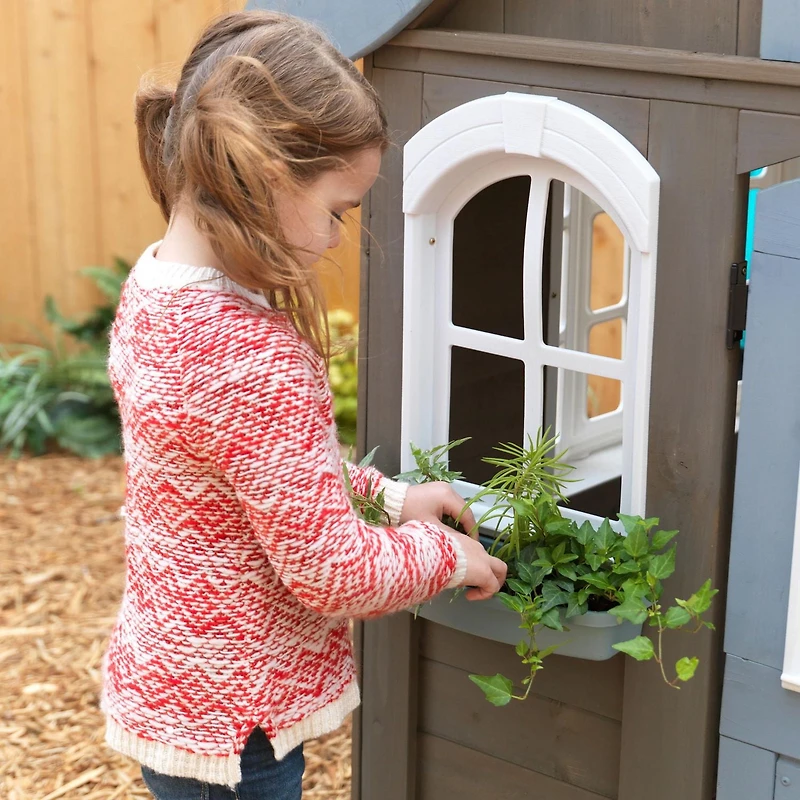 KidKraft Forestview II Wooden Playhouse with EZ Kraft Assembly™