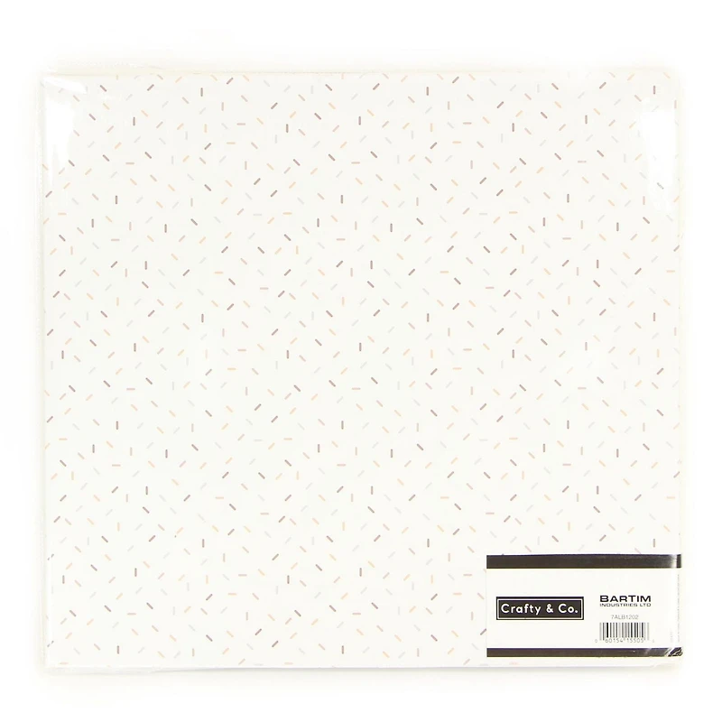 CRAFTY & CO. album de photos, blanc, 10 feuilles, bricolage, artisanat SCRAPBK ALBUM WHITE