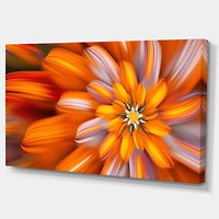 Designart Fleur fractale orange massive Art mural sur toile