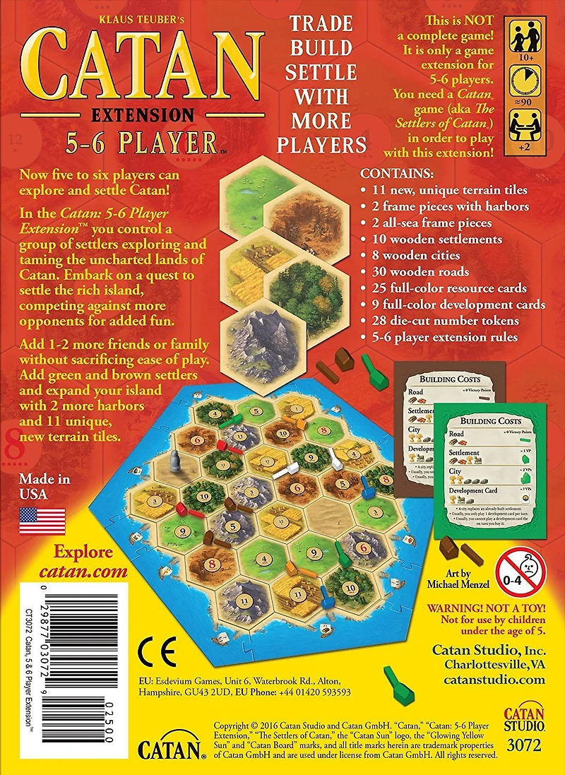 Catan - Extention: 5-6 Player Boardgame, BoardGame
