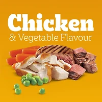 PEDIGREE VITALITY+ Dry Food For Adult Dogs – Roasted Chicken & Vegetable Flavour - Supports Strong Bones and Healthy Teeth – With Calcium, 8kg-20kg