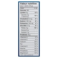 Barres Kellogg's Vector Protéines, Mélange de noix, 160g, 4 barres