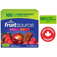 SunRype Fruitsource 100% Fruit Bar Pack, 12 x 37 g