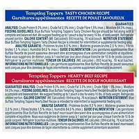 Blue Buffalo Tempting Toppers Assortiment de Nourriture Humide Naturelle pour Chiens, Poulet et Bœuf BLUE Tempting Toppers Bf/Plet, 12ct Variety Pack