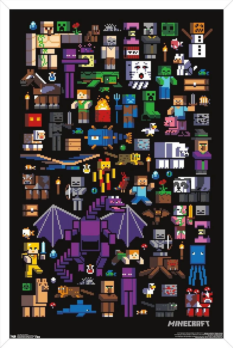 Minecraft - Mobbery Wall Poster, 22.375" x 34"