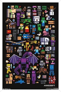 Minecraft - Mobbery Wall Poster, 22.375" x 34"