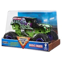 Monster Jam, Monster truck Grave Digger officiel, véhicule en métal moulé, échelle 1:24