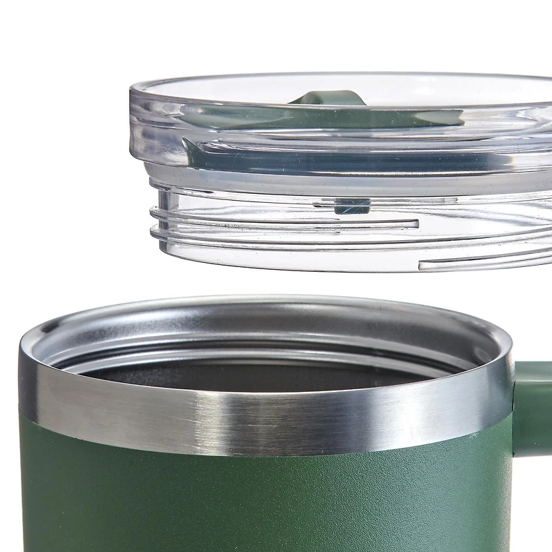 Ozark Trail Gobelet en acier inoxydable de 40 OZ avec poignée, paille, double paroi