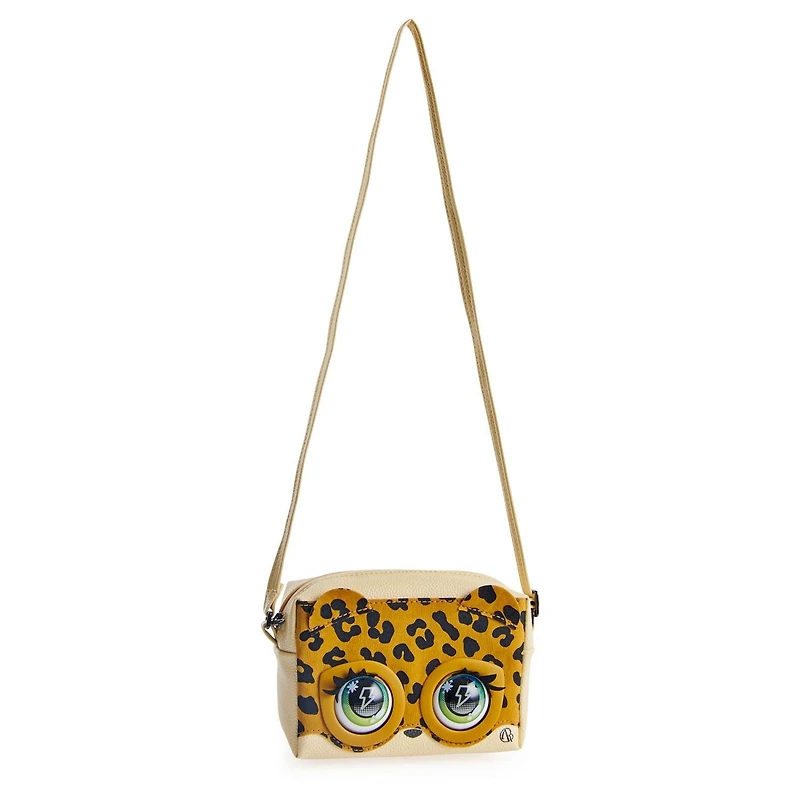 Purse Pets, Leoluxe Leopard, Sac animal interactif avec plus de 25 effets sonores et réactions, jouets pour les filles à partir de 5 ans