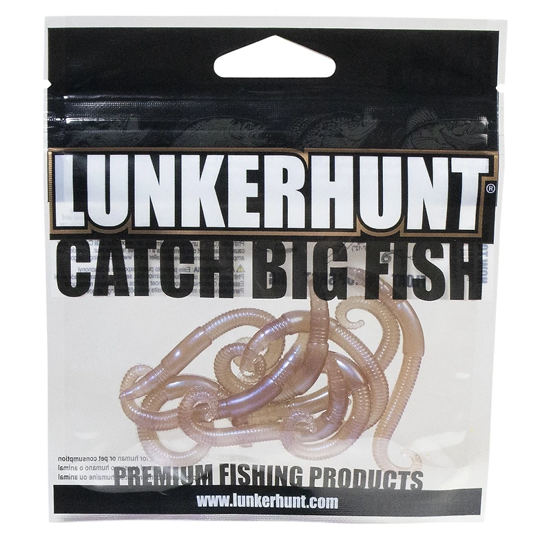 Lunkerhunt LHPFRW01 Ver de rivière, 2 po, ver de rosée, paquet de 8