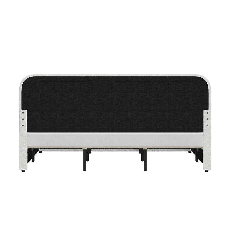 Better Homes & Gardens Juliet King Boucle Platform Bed, Ivory