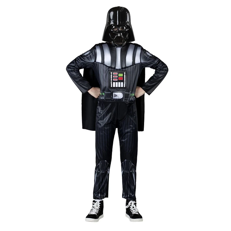 STAR WARS DARTH VADER LIGHT UP COSTUME (ENFANT) - Combinaison lumineuse en peluche Polyfil avec cape et masque de casque