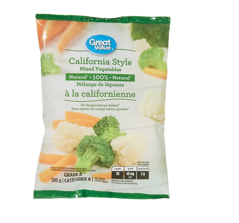 Mélange de légumes à la californienne Great Value 500g