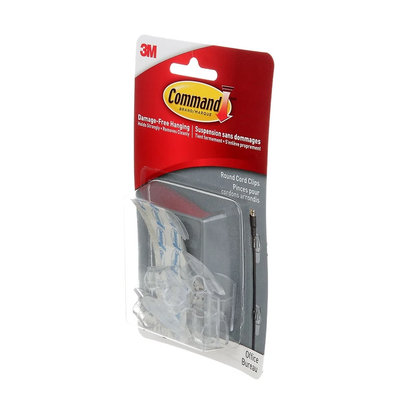 Command™ Cord Clips 17017CLR8OFEF, Clear