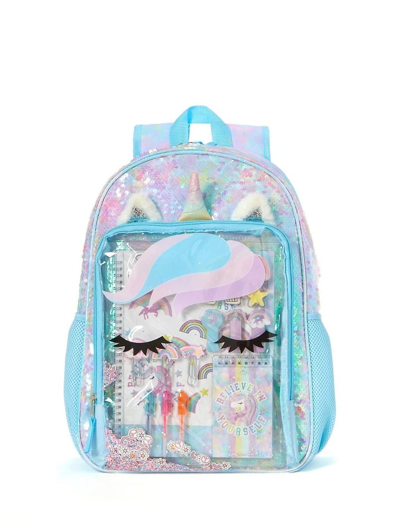 3D UNICORN STATIONARY SET BACKPACK