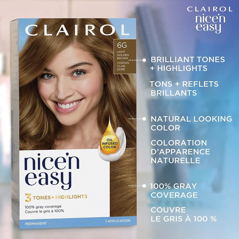 Clairol Nice'n Easy Permanent Hair Dye