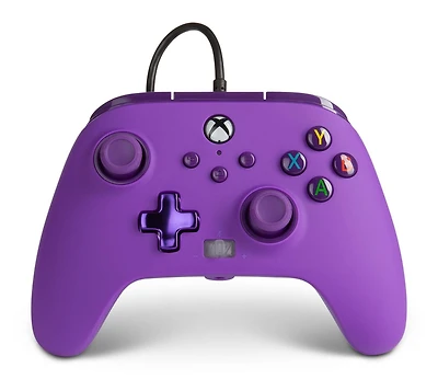 Manette filaire améliorée pour Xbox Series X|S de PowerA – Pourpre royale