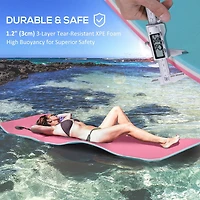 Soozier 6.5x2ft Tapis flottant Tapis d'eau Loisirs Piscine Lac Île