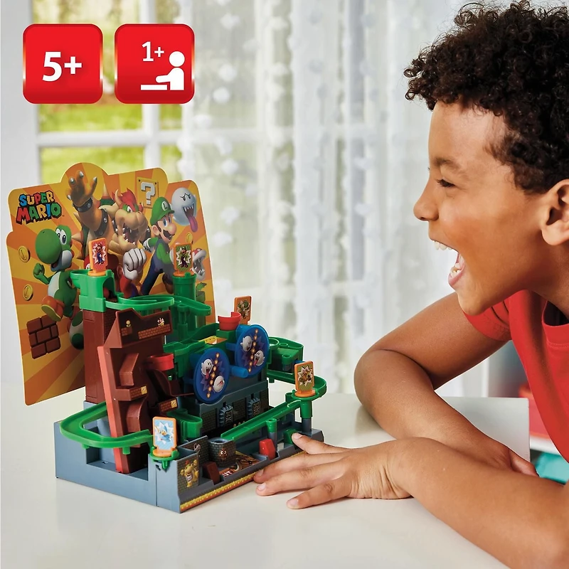 Epoch Games Super Mario Adventure Game DX, Tabletop Skill and Action Game and Marble Maze